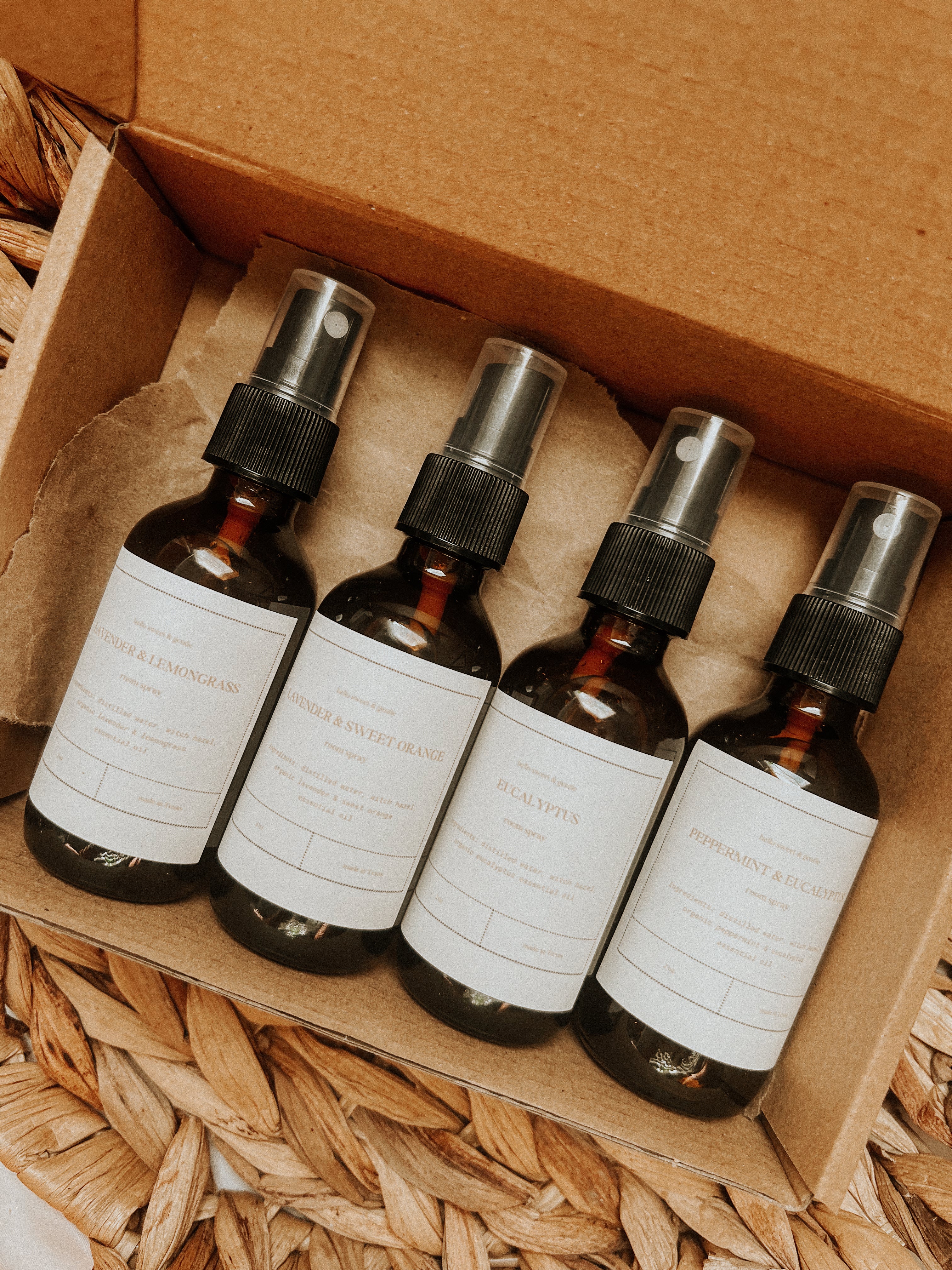 Eco Room Spray | 2 - 4 oz | Vegan, Cruelty-Free, Zero Waste Gift | Non-Toxic Essential Oils | Organic | Biodegradable!!